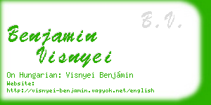 benjamin visnyei business card
